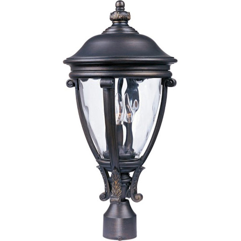 Maxim Camden VX 3-Light Outdoor Post Lantern Golden Bronze