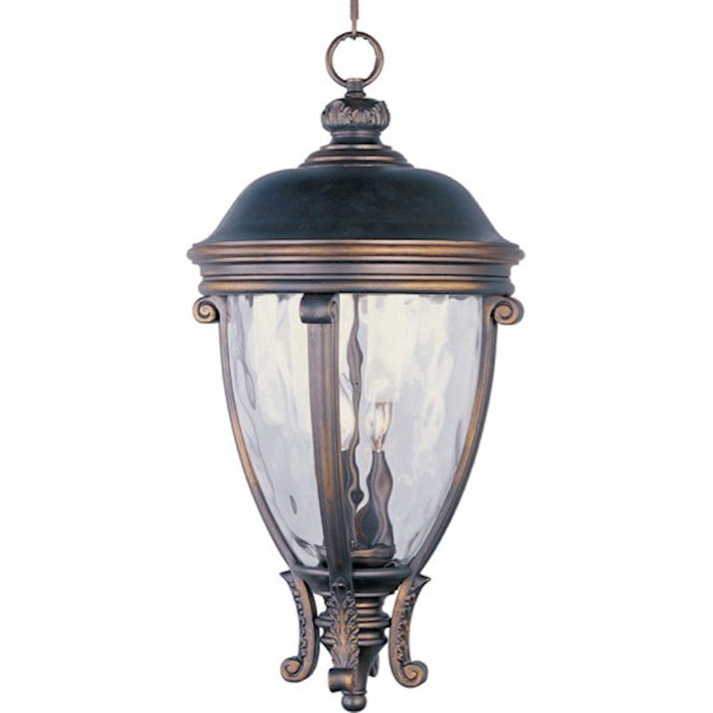 Maxim Camden VX 3-Light Outdoor Hanging Lantern Golden Bronze