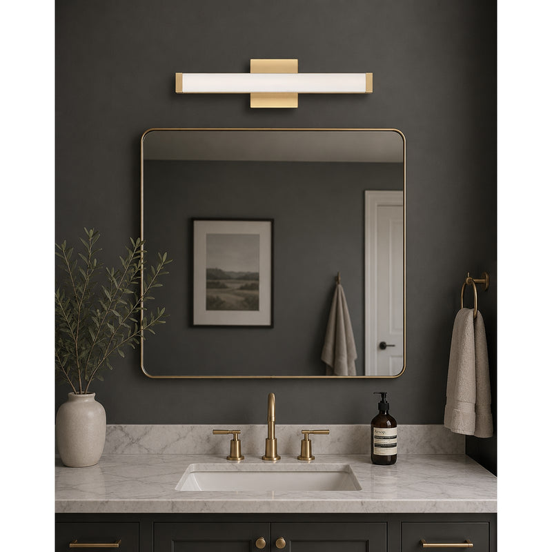 Maxim Lighting Spec LED 1-Light Bath Vanity, Gold