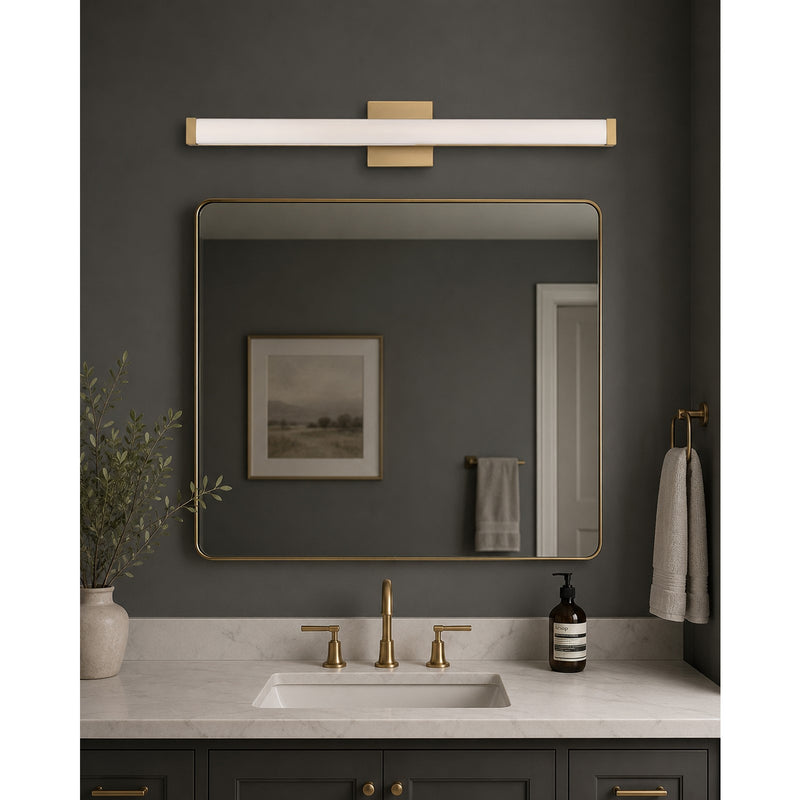 Maxim Lighting Spec LED 1-Light Bath Vanity, Gold