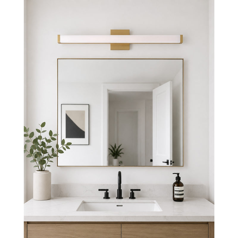 Maxim Lighting Spec LED 1-Light Bath Vanity, Gold