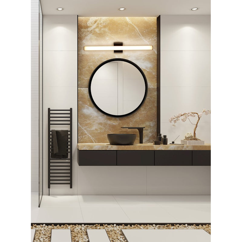 Maxim Lighting Rail LED 36" Bath Vanity, Black