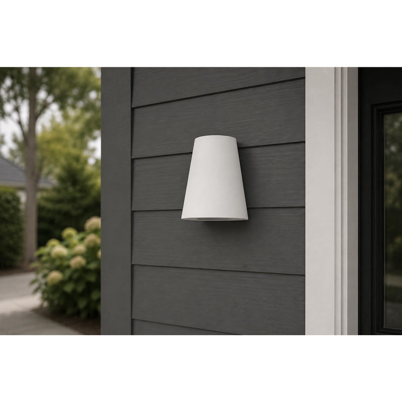 Maxim Lighting Taper 1 Light Outdoor Wall Mount, White