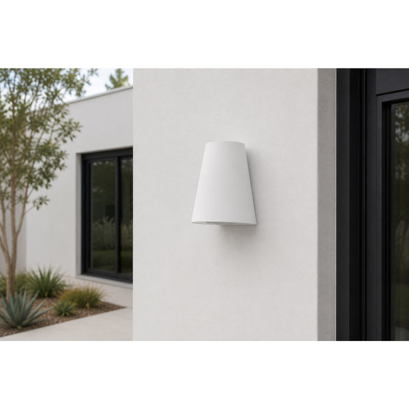 Maxim Lighting Taper 1 Light Outdoor Wall Mount, White