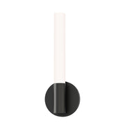 Maxim Lighting Tubi 1 Light 14" Bath Vanity, White/Black/White - 52510WTBK