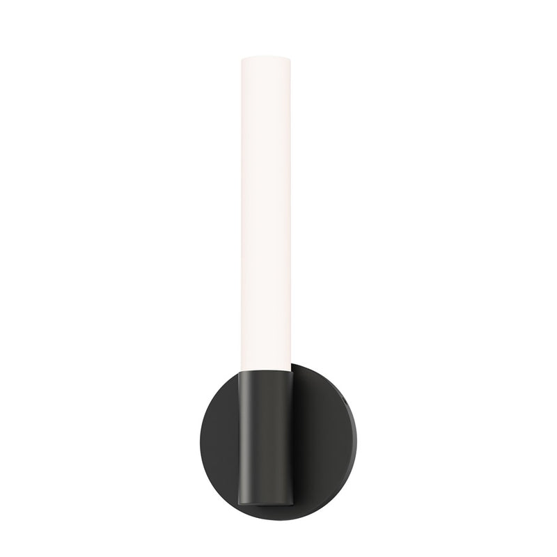 Maxim Lighting Tubi 1 Light 14" Bath Vanity, White/Black/White - 52510WTBK