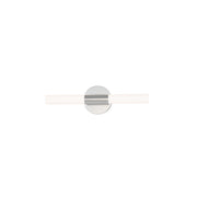 Maxim Lighting Tubi 1Lt 18" Bath Vanity, White/Satin Nickel/White - 52511WTSN