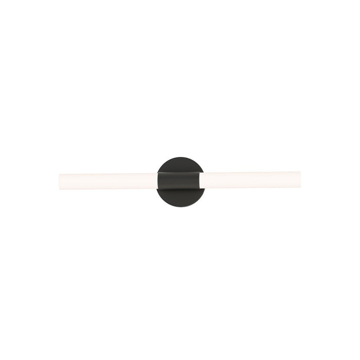 Maxim Lighting Tubi 1 Light 24" Bath Vanity, White/Black/White - 52512WTBK