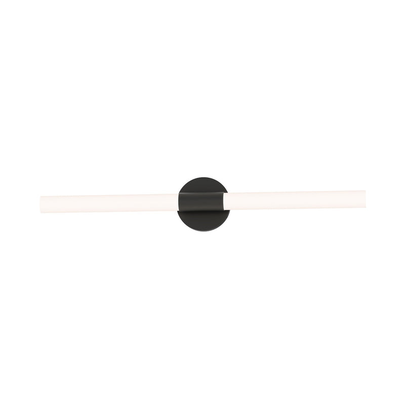Maxim Lighting Tubi 1 Light 30" Bath Vanity, White/Black/White
