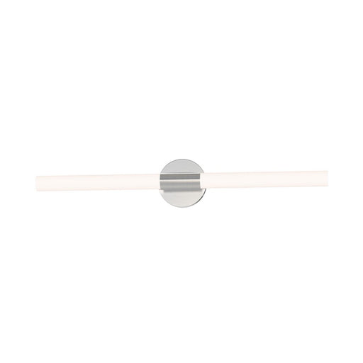 Maxim Lighting Tubi 1Lt 30" Bath Vanity, White/Satin Nickel/White - 52513WTSN