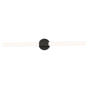 Maxim Lighting Tubi 1 Light 36" Bath Vanity, White/Black/White - 52514WTBK