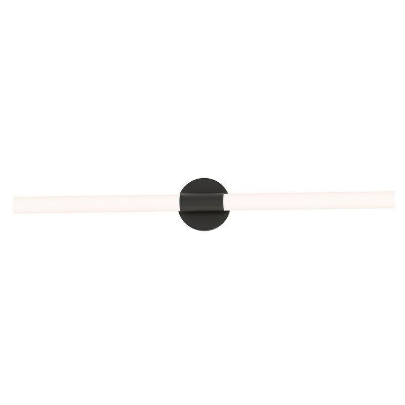 Maxim Lighting Tubi 1 Light 36" Bath Vanity, White/Black/White