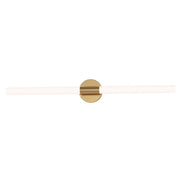 Maxim Lighting Tubi 1Lt 36" Bath Vanity, White/Aged Brass/White - 52514WTNAB