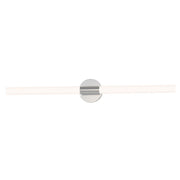 Maxim Lighting Tubi 1Lt 36" Bath Vanity, White/Satin Nickel/White - 52514WTSN