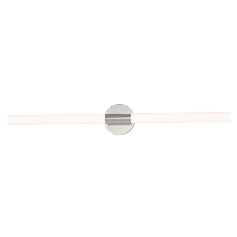 Maxim Lighting Tubi 1Lt 36" Bath Vanity, White/Satin Nickel/White - 52514WTSN