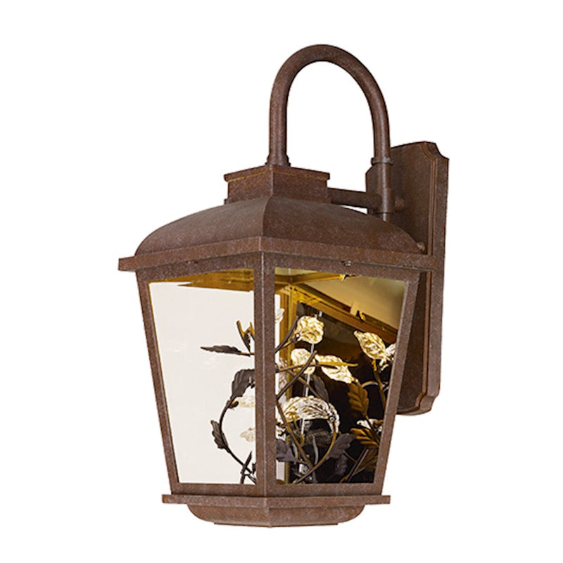 Maxim Arbor LED 1-Light Outdoor Wall Lantern, Adobe/Stainless Steel- 53502CLAE
