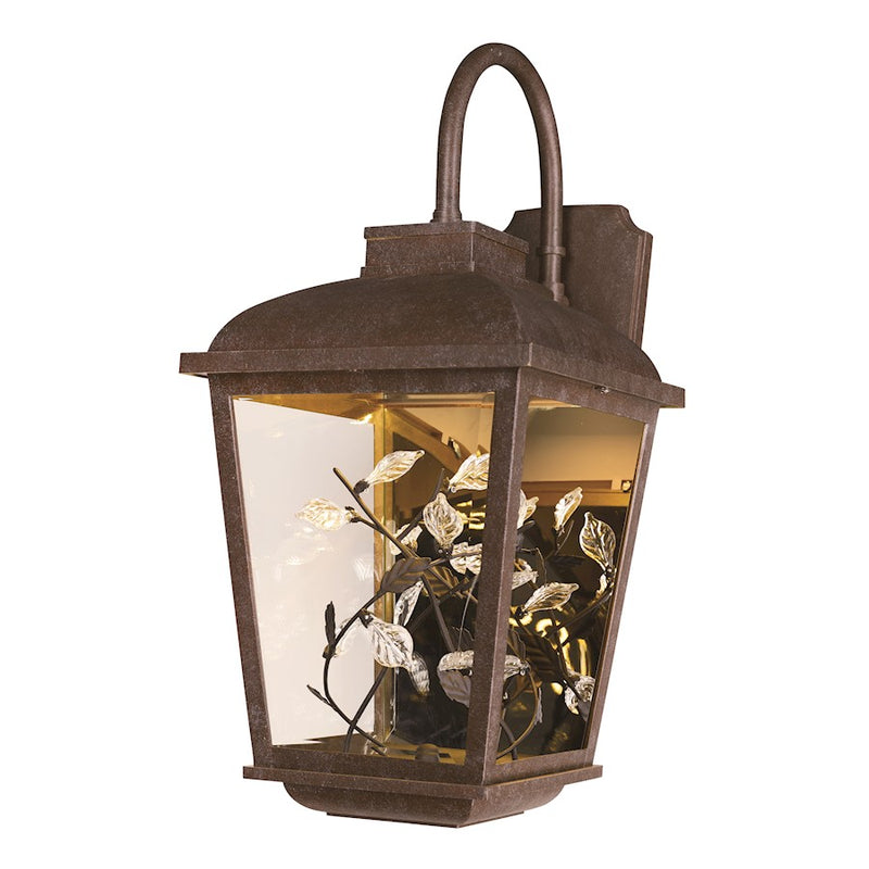 Maxim Arbor LED 2-Light Outdoor Wall Lantern, Adobe/Stainless Steel- 53504CLAE