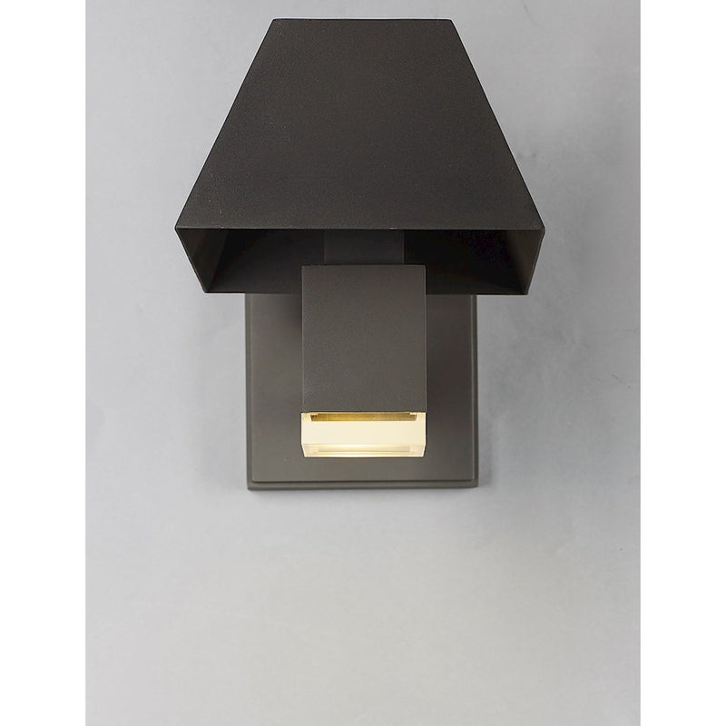Maxim Pavilion LED 2-Light Outdoor Wall Light Lantern, Black