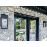 Maxim Townhouse LED 1- Outdoor Wall Lantern, Black/Stainless