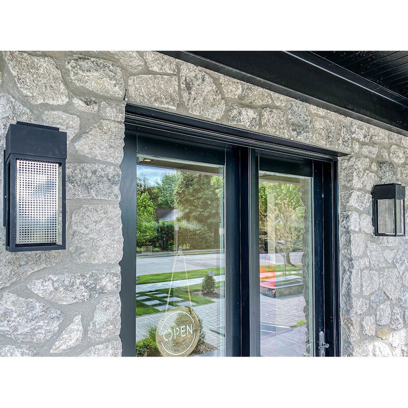 Maxim Townhouse LED 1- Outdoor Wall Lantern, Black/Stainless