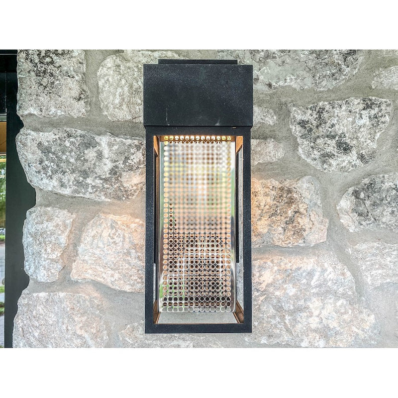Maxim Townhouse LED 1- Outdoor Wall Lantern, Black/Stainless