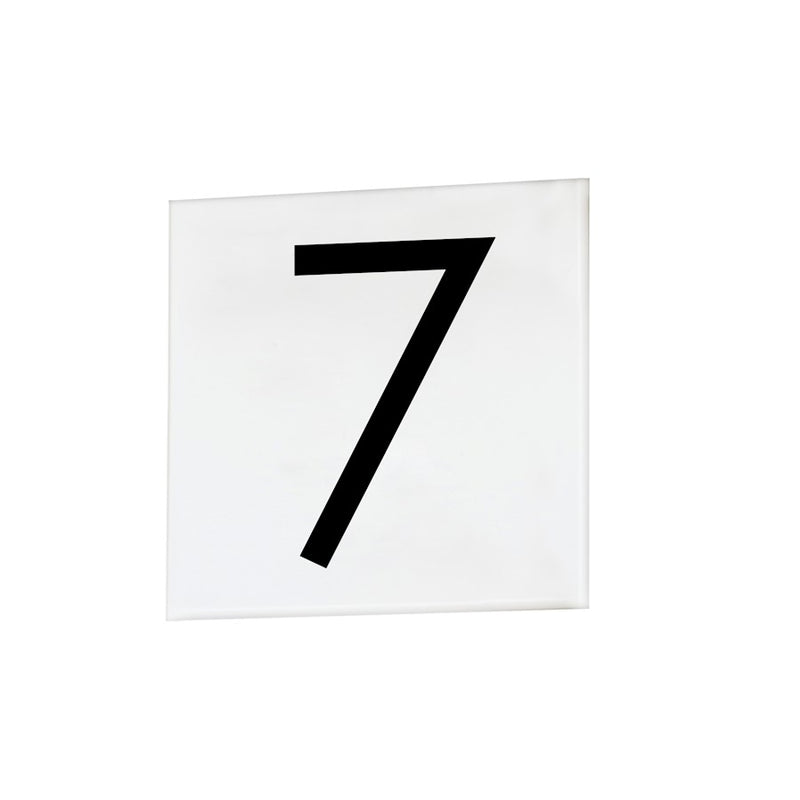 Maxim Lighting Address 7-4" Square Tile Sans Serif, White