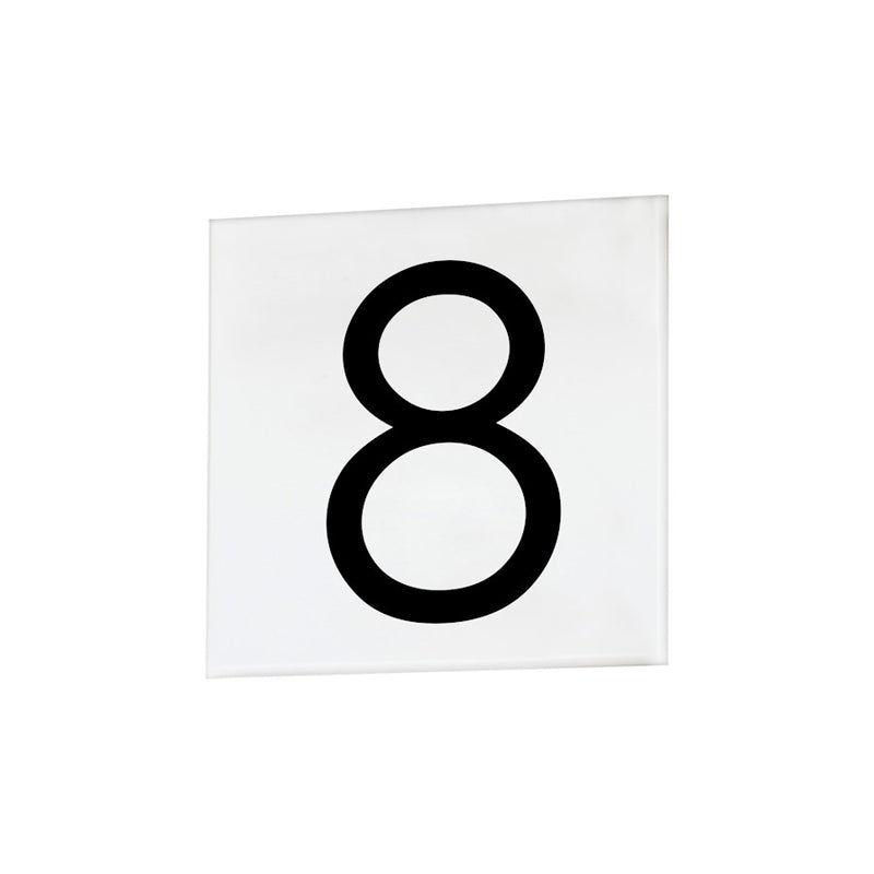 Maxim Lighting Address 8-4" Square Tile Sans Serif, White
