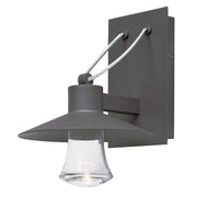 Maxim Civic 10in 1-Light Outdoor Wall Lantern | Architectural Bronze and Clear Glass | Covered Patio & Entryway | 10 x 12 x 10 in | Model 54360CLABZ