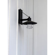Maxim Civic 10in 1-Light Outdoor Wall Lantern | Architectural Bronze and Clear Glass | Covered Patio & Entryway | 10 x 12 x 10 in | Model 54360CLABZ