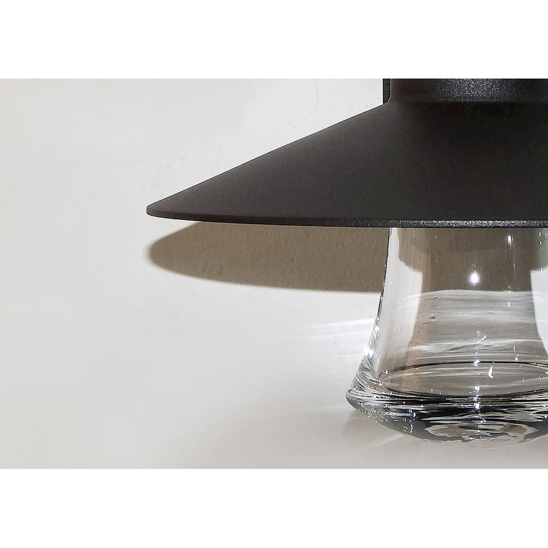 Maxim Civic 10in 1-Light Outdoor Wall Lantern | Architectural Bronze and Clear Glass | Covered Patio & Entryway | 10 x 12 x 10 in | Model 54360CLABZ