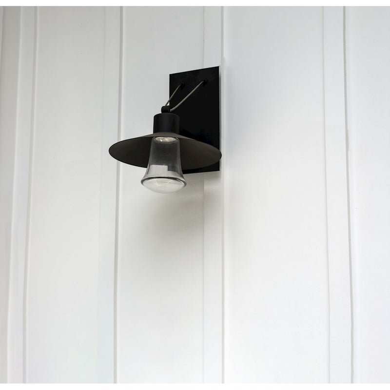 Maxim Civic 10in 1-Light Outdoor Wall Lantern | Architectural Bronze and Clear Glass | Covered Patio & Entryway | 10 x 12 x 10 in | Model 54360CLABZ