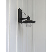 Maxim Civic 12in 1-Light Outdoor Wall Lantern | Architectural Bronze and Clear Glass | Covered Patio & Entryway | 12 x 14 x 12 in | Model 54362CLABZ