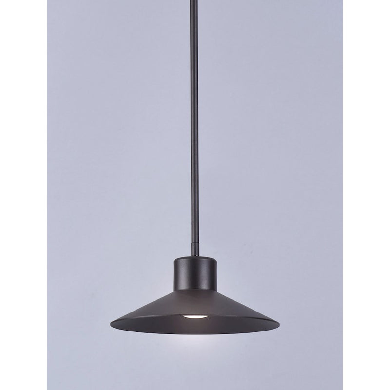 Maxim Lighting Civic LED 1-Light Outdoor Pendant, Bronze/Frosted