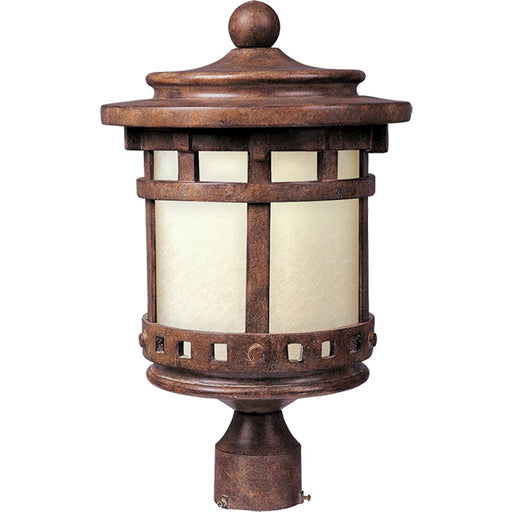 Maxim Santa Barbara LED 1Lt Outdoor Pole/Post Lantern, Sienna/Mocha - 55037MOSE