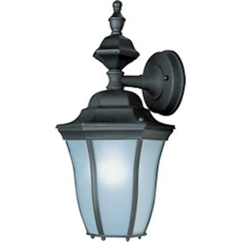 Maxim Madrona LED 1-Light Outdoor Wall Light Lantern, Black