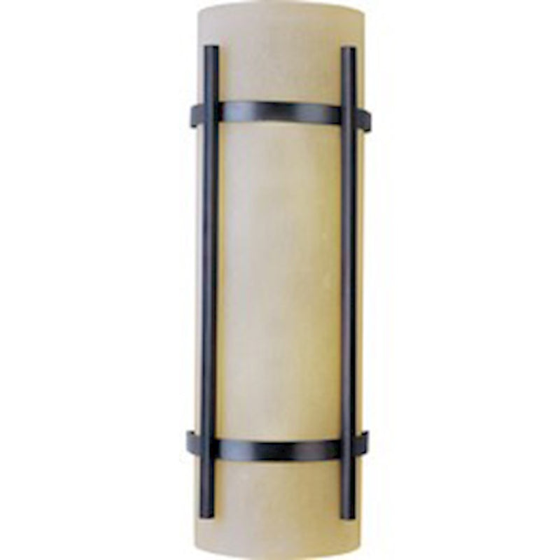 Maxim Luna LED 2-Light Outdoor Wall Light Lantern, Oil Rubbed Bronze