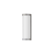 Maxim Lighting Halfpipe 2Lt 15" Outdoor Wall Mount, Aluminum/White - 55512WTAL