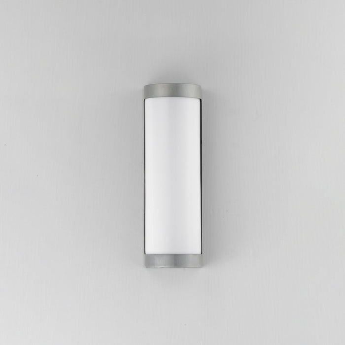 Maxim Lighting Halfpipe 2Lt 15" Outdoor Wall Mount, Aluminum/White