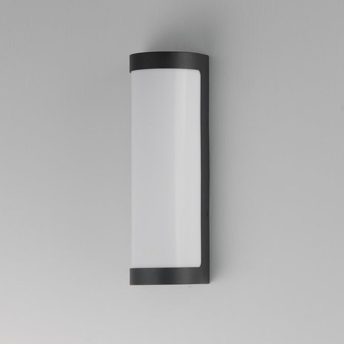 Maxim Lighting Halfpipe 2 Light 15" Outdoor Wall Mount, Black/White