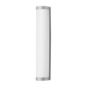Maxim Lighting Halfpipe 2Lt 26" Outdoor Wall Mount, Aluminum/White - 55514WTAL