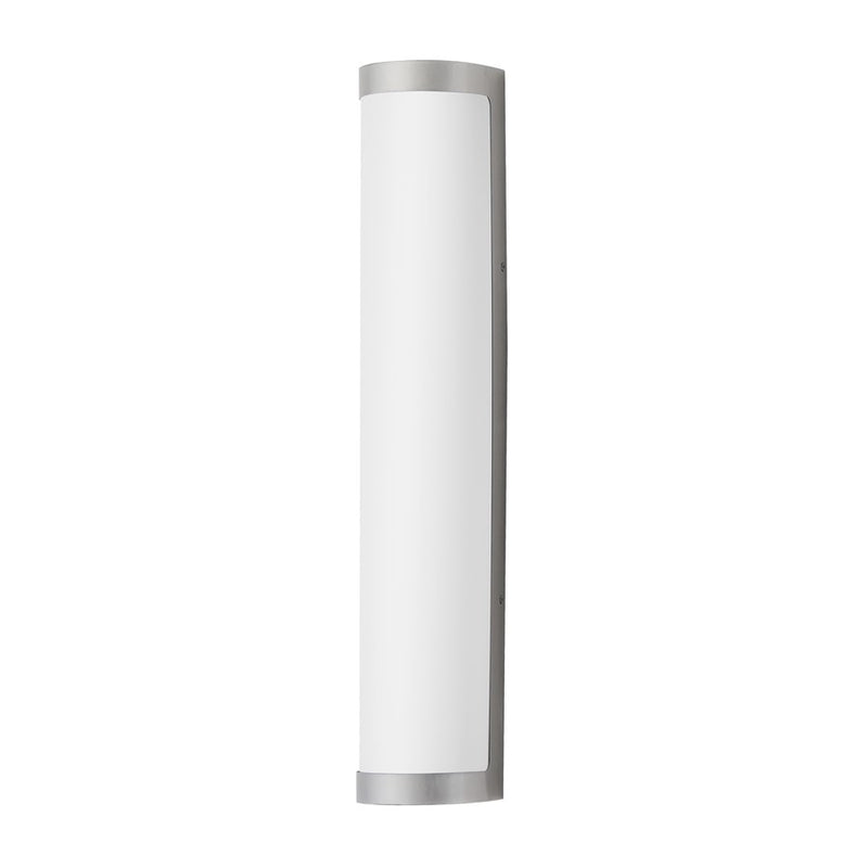 Maxim Lighting Halfpipe 2Lt 26" Outdoor Wall Mount, Aluminum/White - 55514WTAL