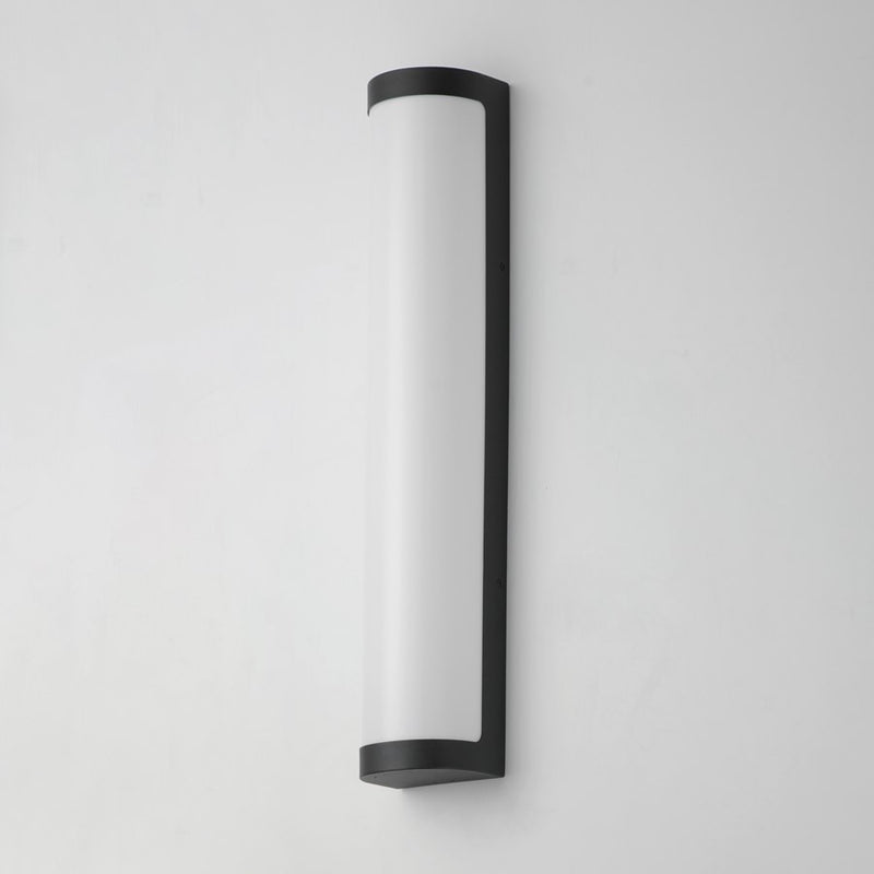 Maxim Lighting Halfpipe 2 Light 26" Outdoor Wall Mount, Black/White