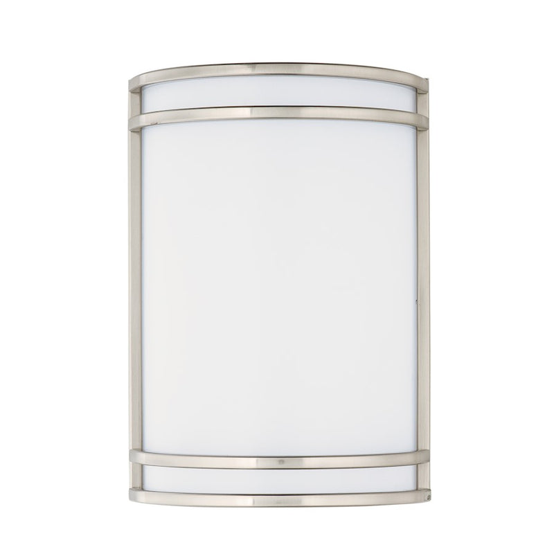 Maxim Lighting Linear LED 1-Light 7" Wall Sconce, Satin Nickel/White