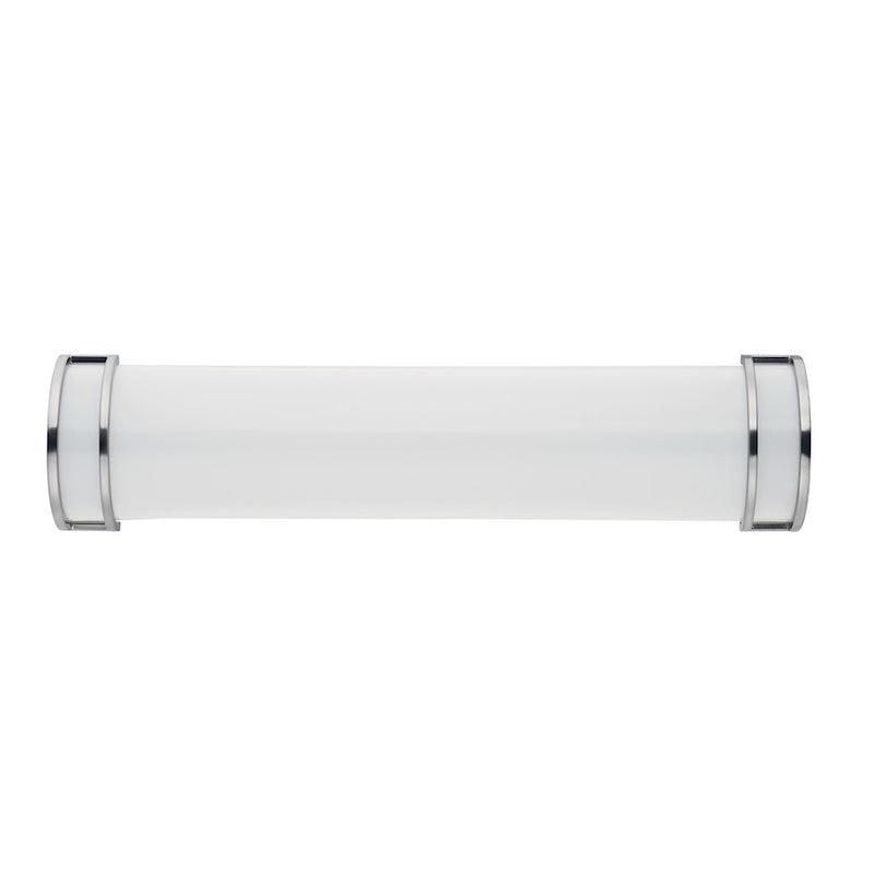 Maxim Lighting Linear LED 1-Light Bath Vanity, Nickel/White