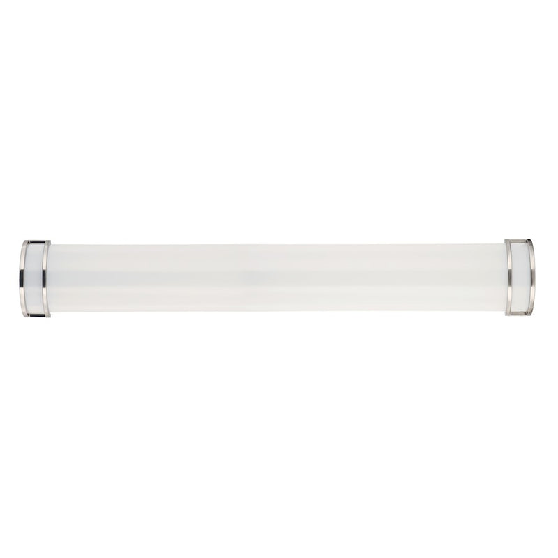 Maxim Lighting Linear LED 1-Light Bath Vanity, Nickel/White