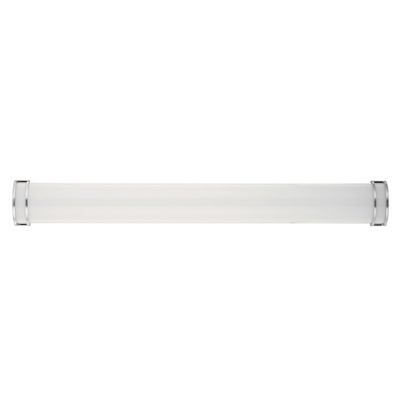 Maxim Lighting Linear LED 1-Light Bath Vanity, Nickel/White