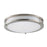 Maxim Lighting Linear LED 1-Light Flush Mount, Nickel/White
