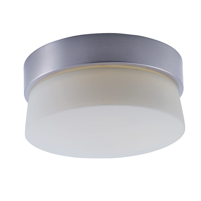 Maxim Lighting Flux 1 Light LED Flush Mount, Silver/WH - 55560SWSS