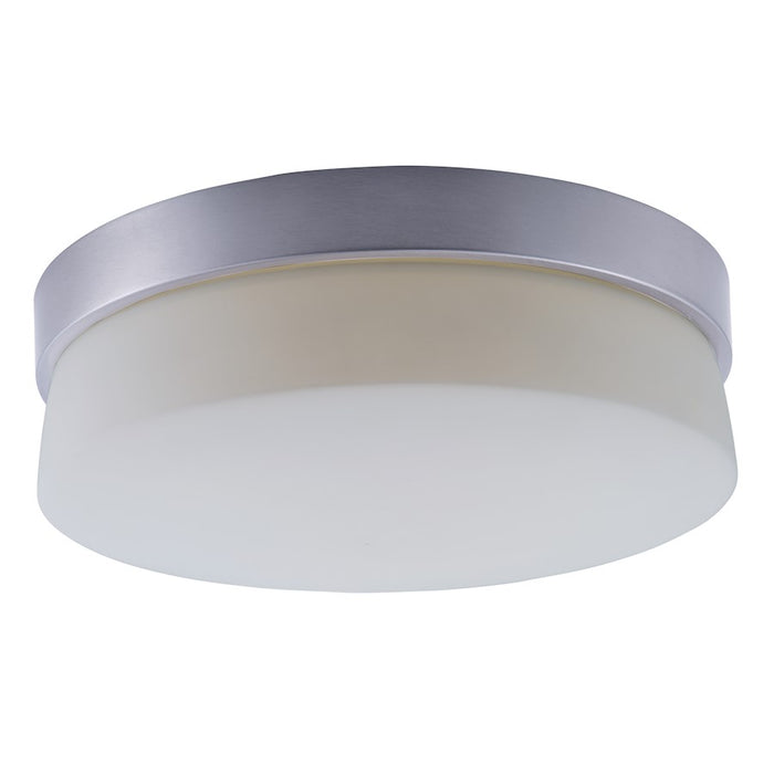 Maxim Lighting Flux 1 Light LED Flush Mount, Silver/White - 55564SWSS