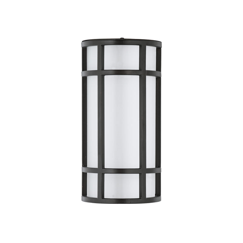 Maxim Lighting Moon Ray LED 1-Light Outdoor Sconce, Bronze/White